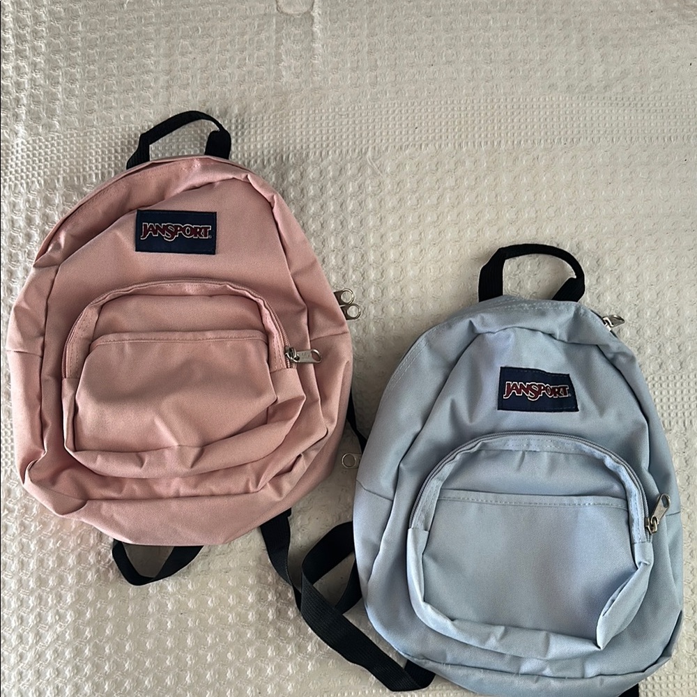 JanSport Pink and Blue Mini Backpacks